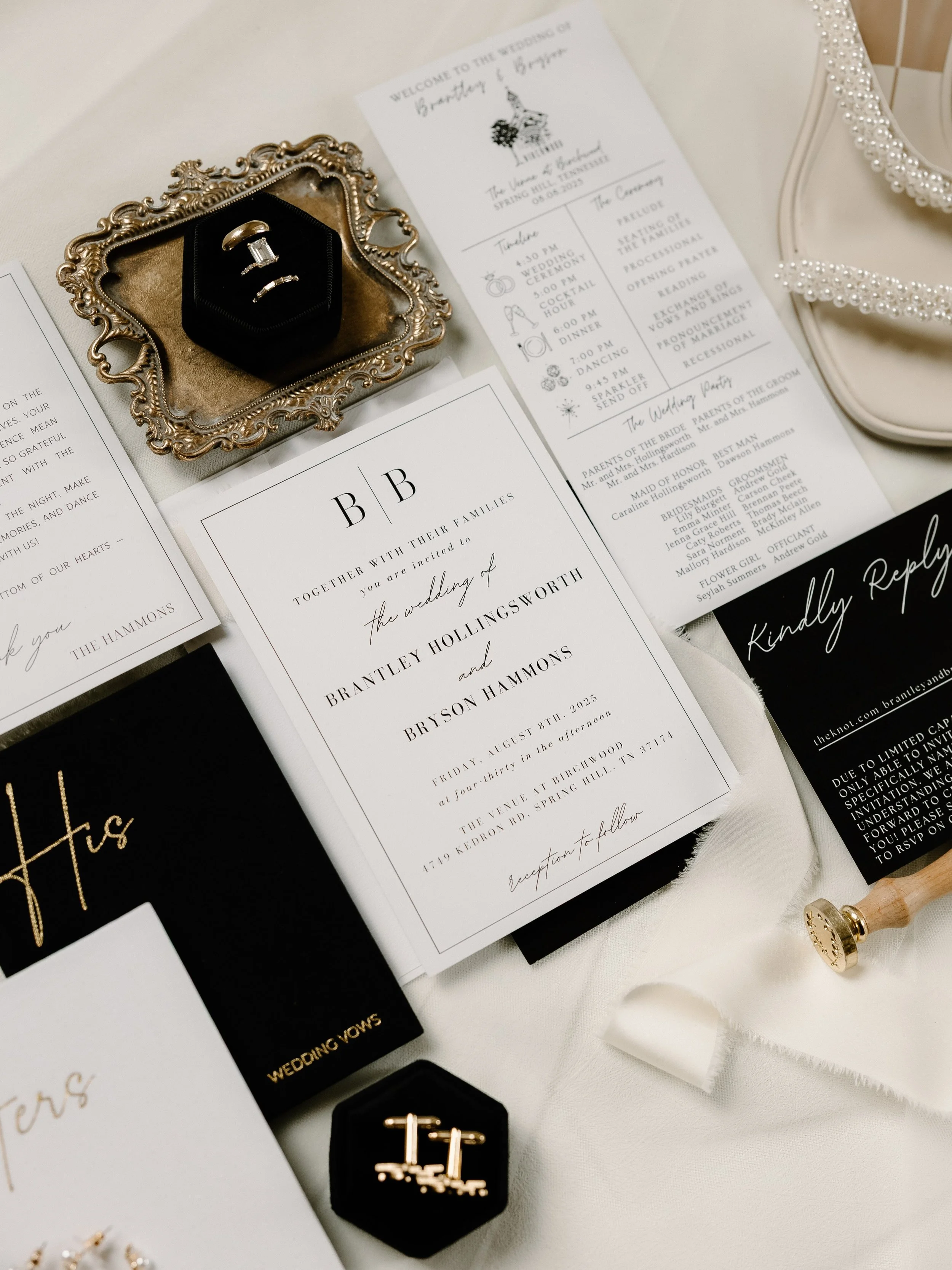 The sweetest details are in the stationery. Custom stationery adds a personal touch to your wedding day!! 🤍

✨ AWhiteWeddings is a Nashville wedding planner proudly serving couples across Middle Tennessee with full-service wedding planning, partial 