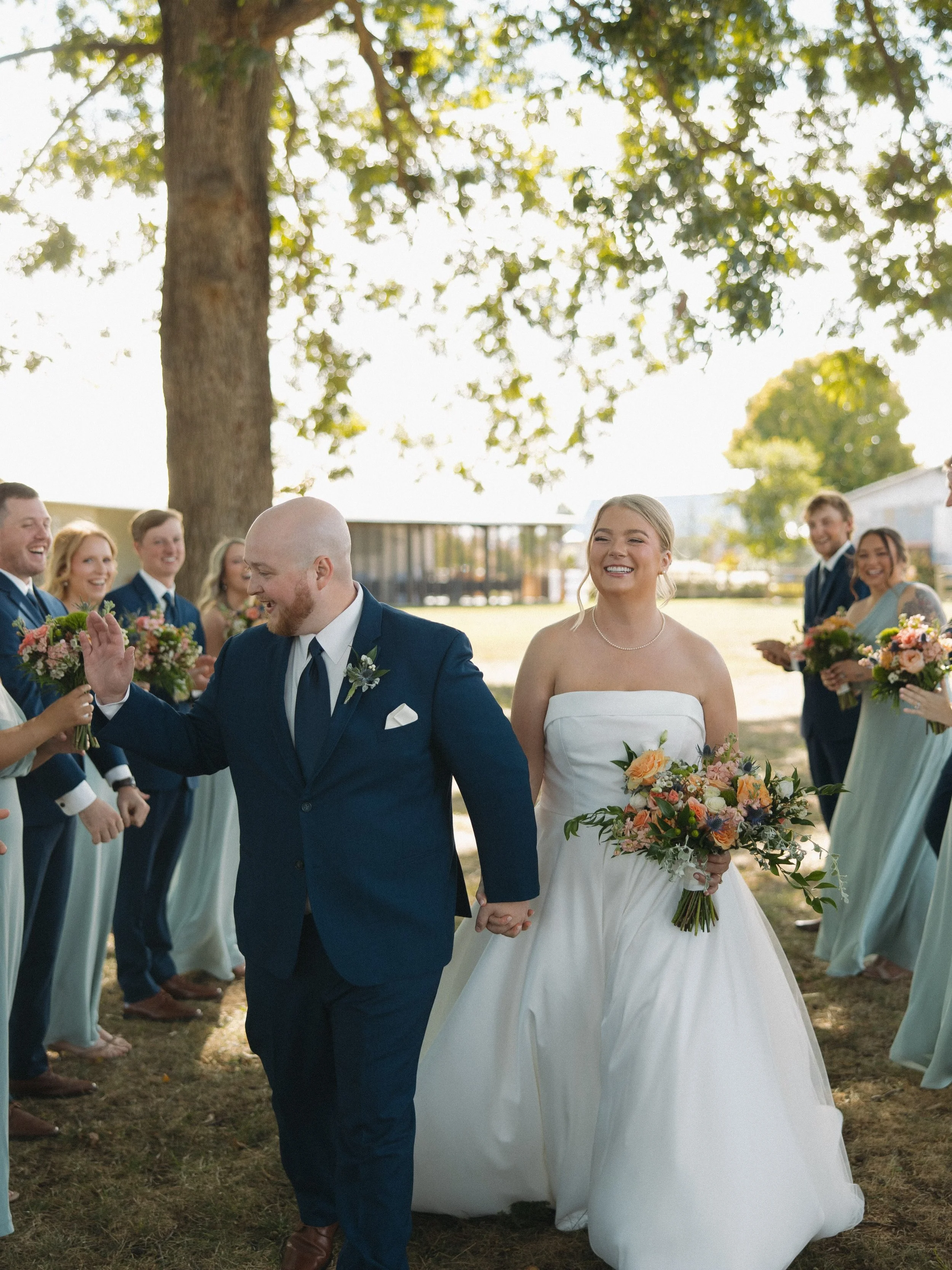 That just married feeling!! 💐

The Team Behind the Wedding: 
Planning: @awhiteweddings 
Venue: @williamsonfamilyfarmtn 
Beauty: @beautybytayloralexander 
Photographer: @nataliecookweeksphoto 
Bridesmaid alterations: @patient.and.kind.alterations 
Ca