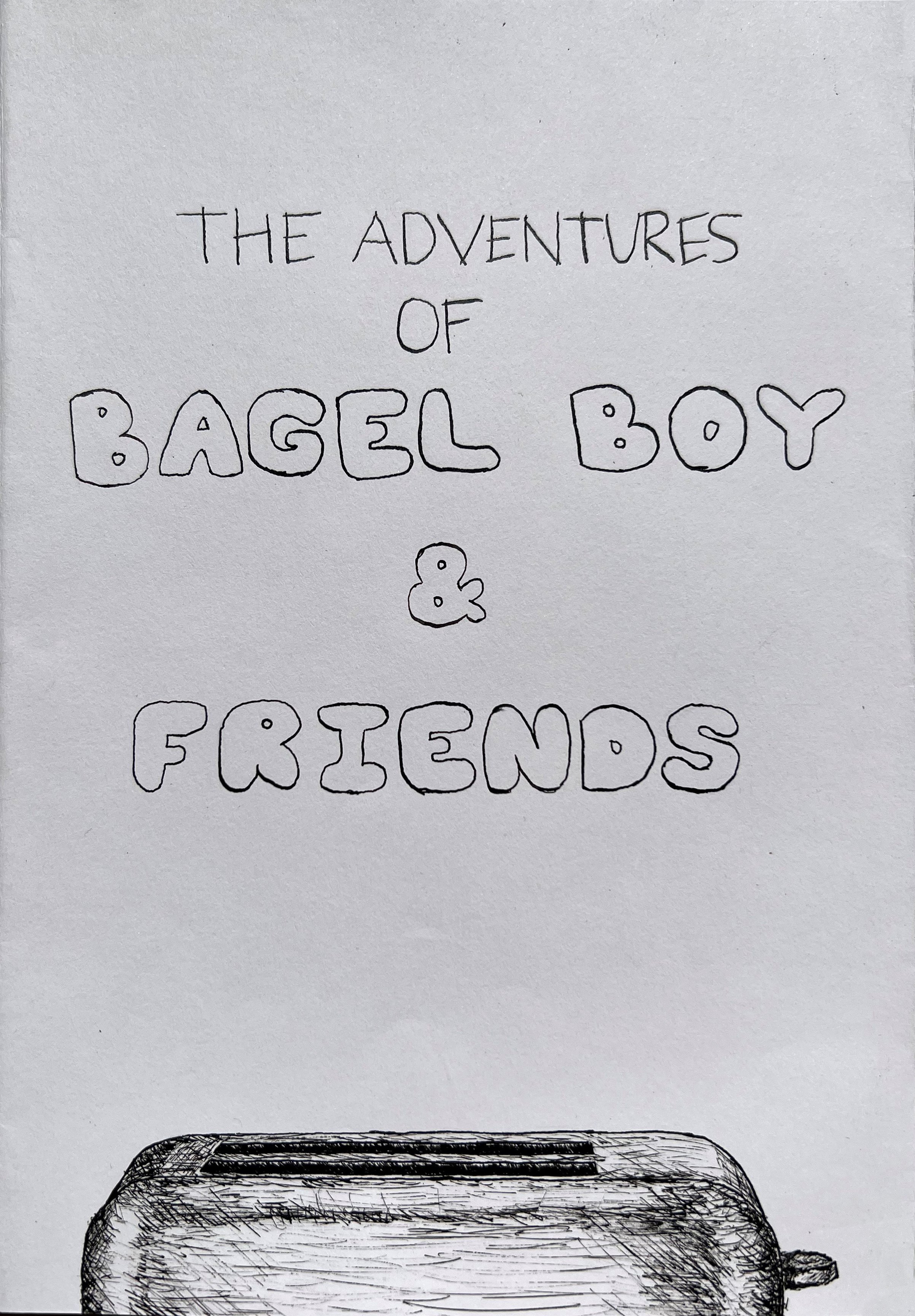 Bagel Boy concept art, 2023, pen and ink