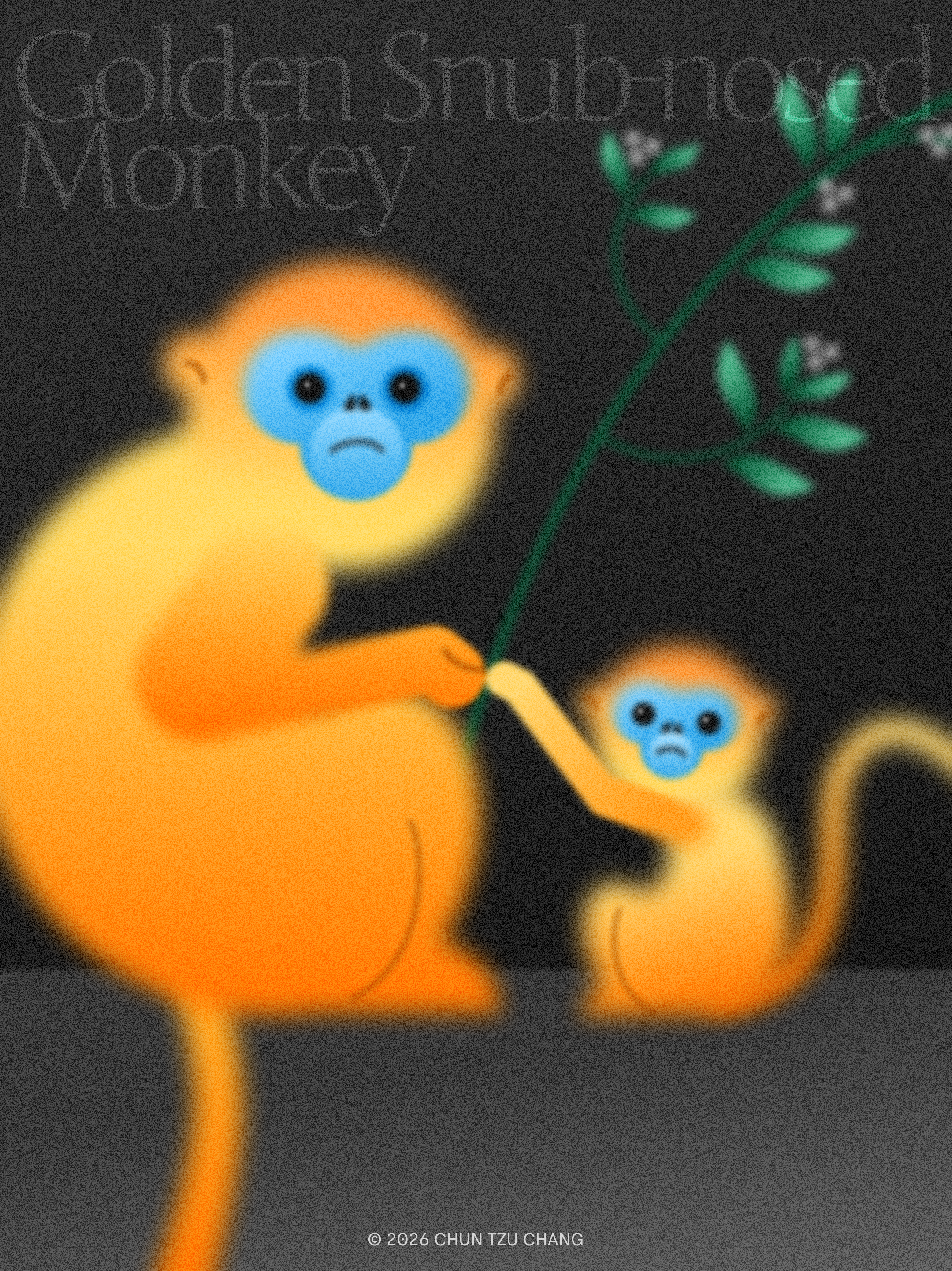 Monkey digital illustration