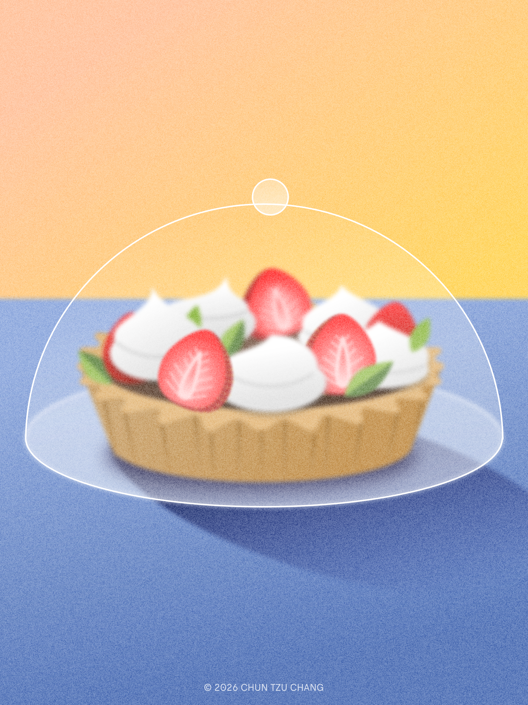 Fruit tart digital art work