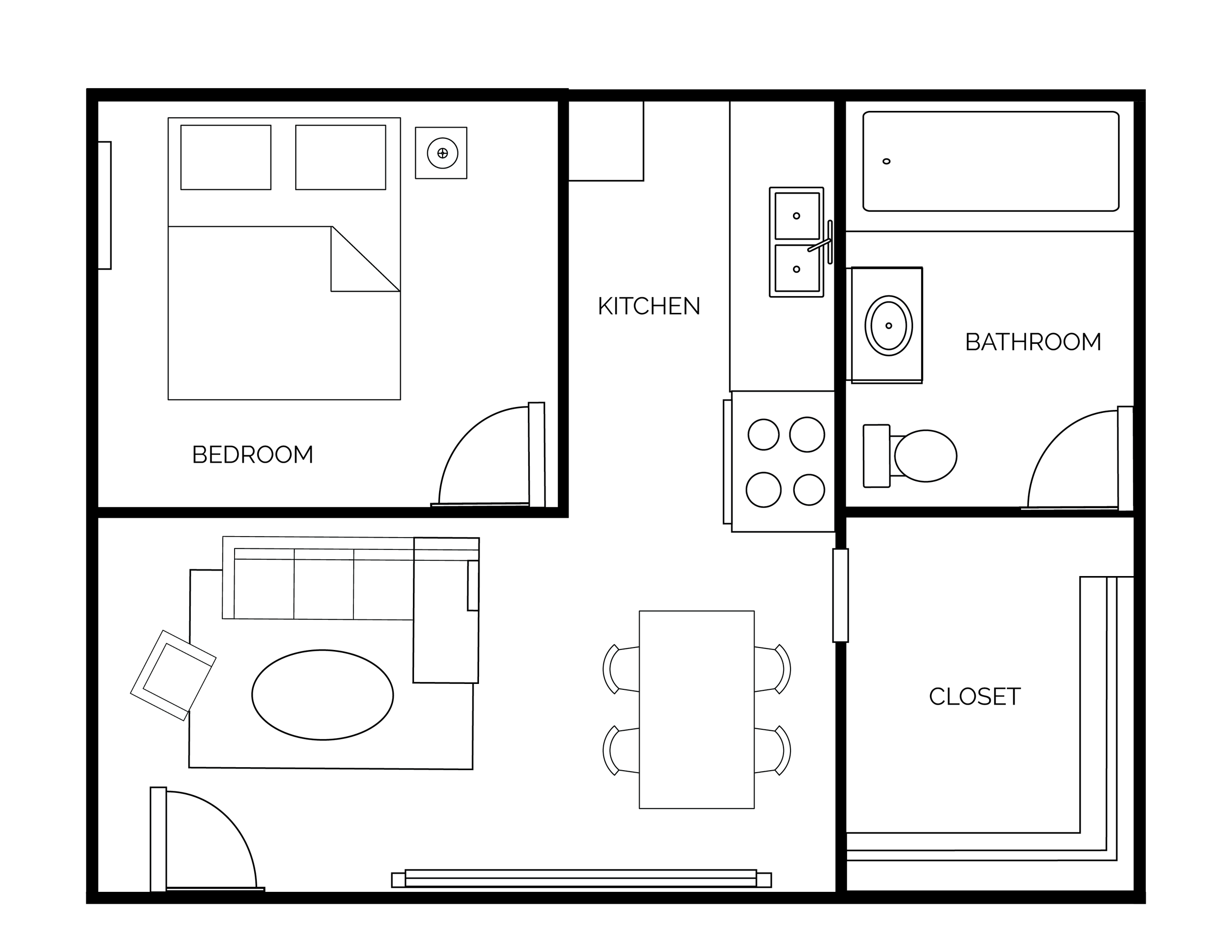 Classic 1 Bed | 1 Bath