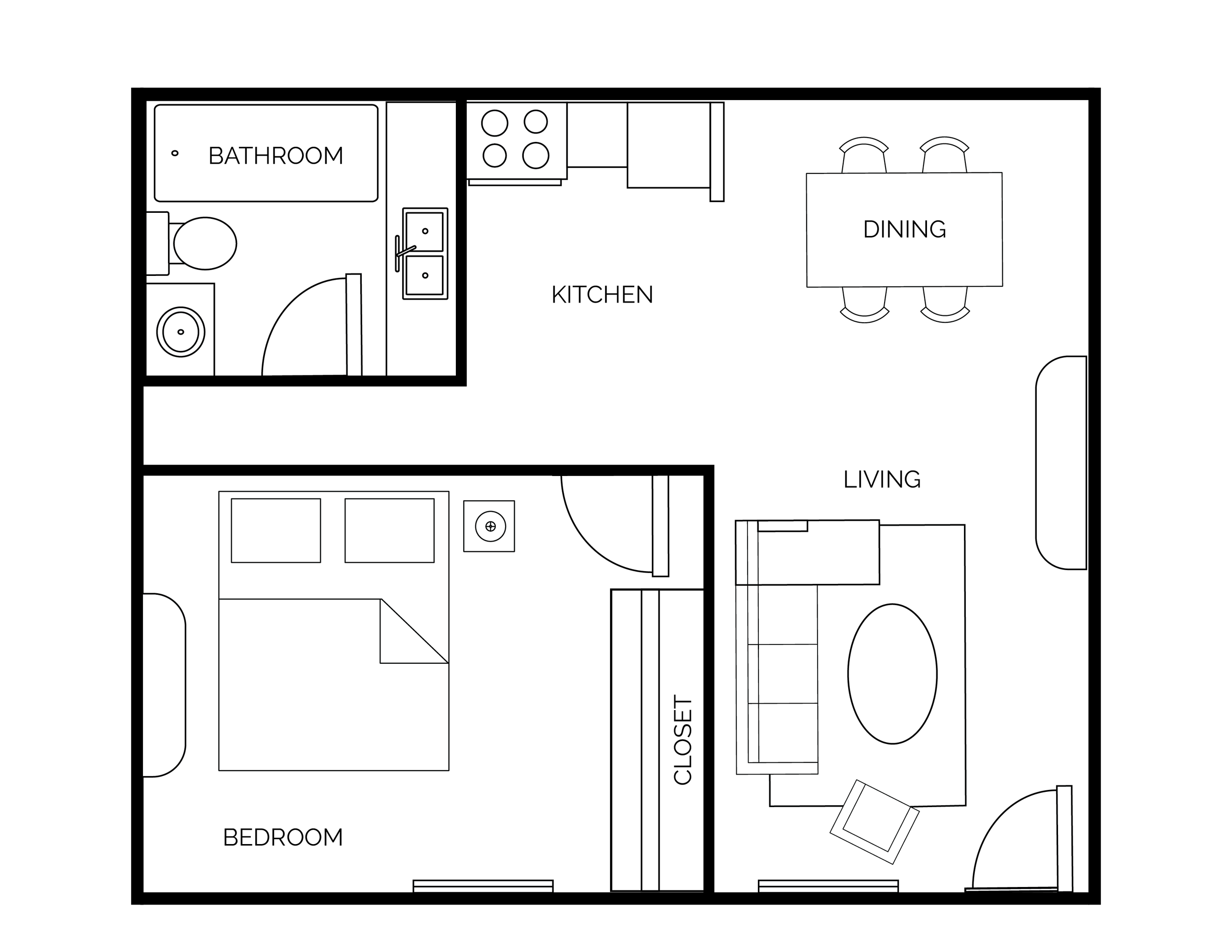 Renovated 1 Bed | 1 Bath