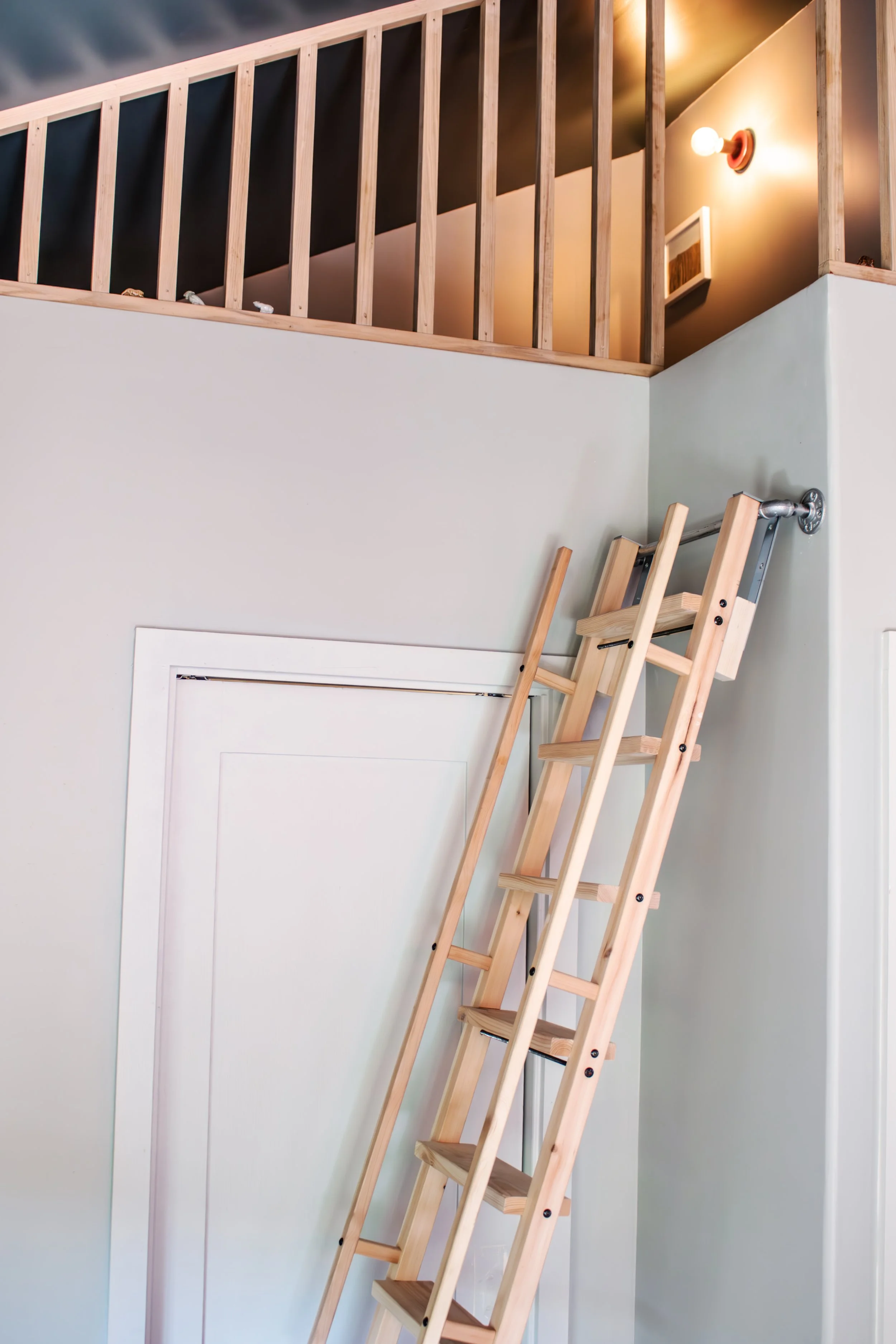 A vaulted ceiling allows room for a small loft for children to tuck away and read or play.

Construction: Hyperion Design and Build

