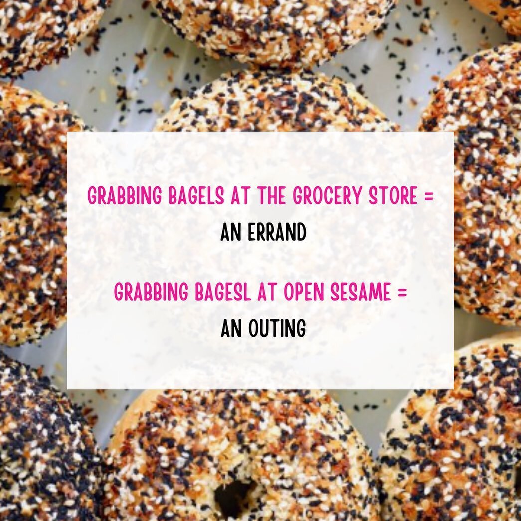 It&rsquo;s never just an errand. 🥯

Come for bagels. Stay for our tastey sandos and fresh baked treats!

#gottagetabagel
#roaringforkvalley
#opensesame