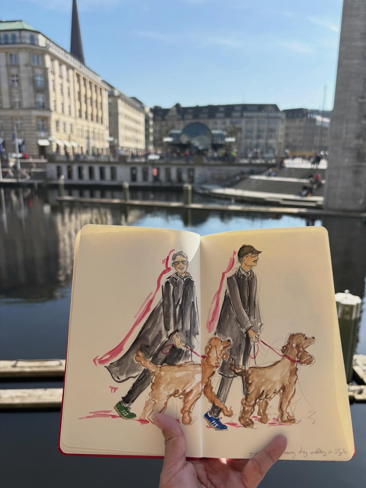 Dorothy, we are not in Kansas anymore...the best way to describe me in Hamburg. This city is absolutely gorgeous. The streets are walkable and the shops right at your fingertips 😉

Can't wait to visit again, dare I say live illustrate in one of my d