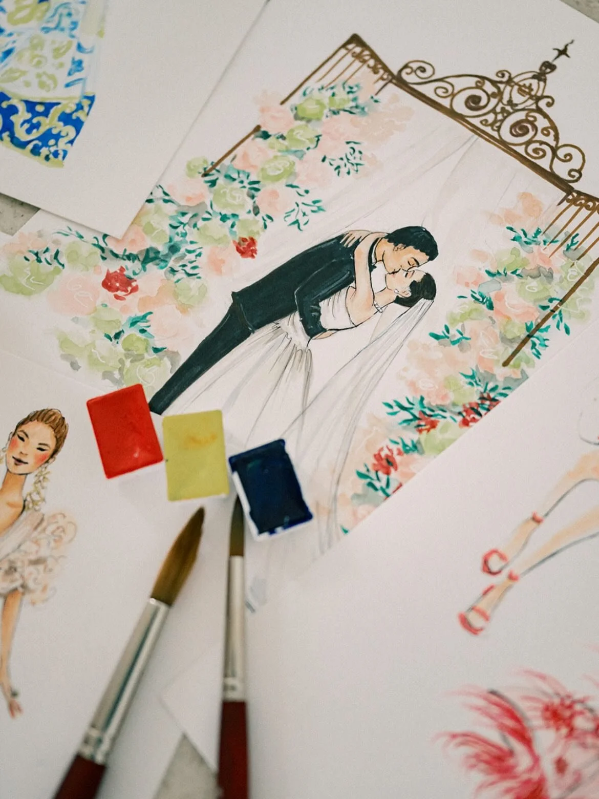 With wedding season right around the corner, as a wedding illustrator these are things I do to get ready.

Have a schedule of all my events, by date and location. You may be like ok well you have all that information in contracts. Yes but I've learne