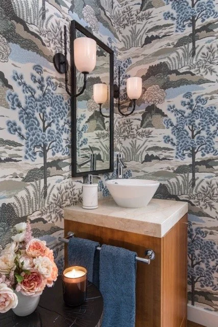 a bathroom designed by Jennifer Myers + Associates