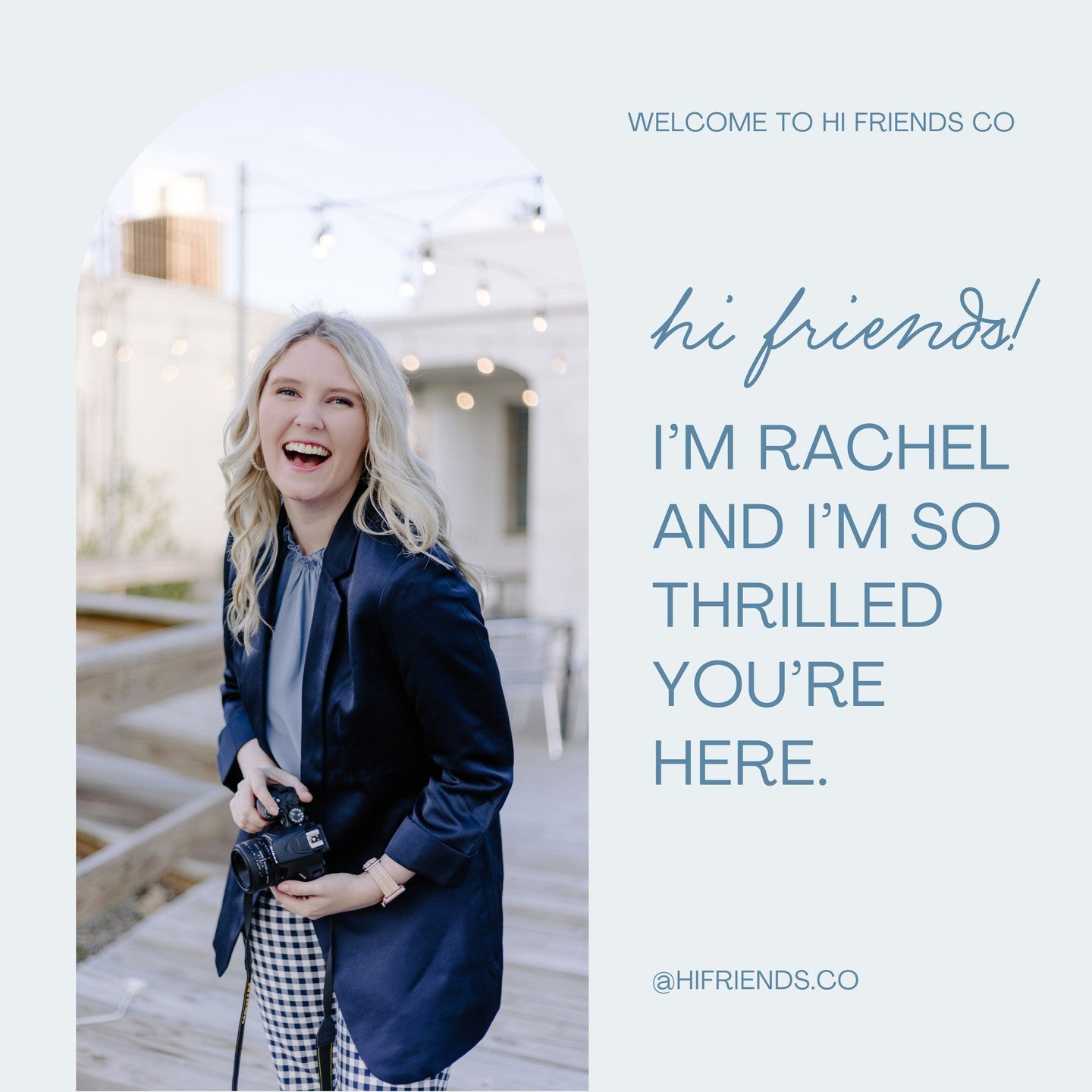 We've got so many new faces around here, so I'm here to say hi, hello, &amp; welcome to Hi Friends Co! ⁠
⁠
I love cultivating a senior photos experience that prioritizes joy, values fun, &amp; fosters encouragement - leaving you with beautiful, authe