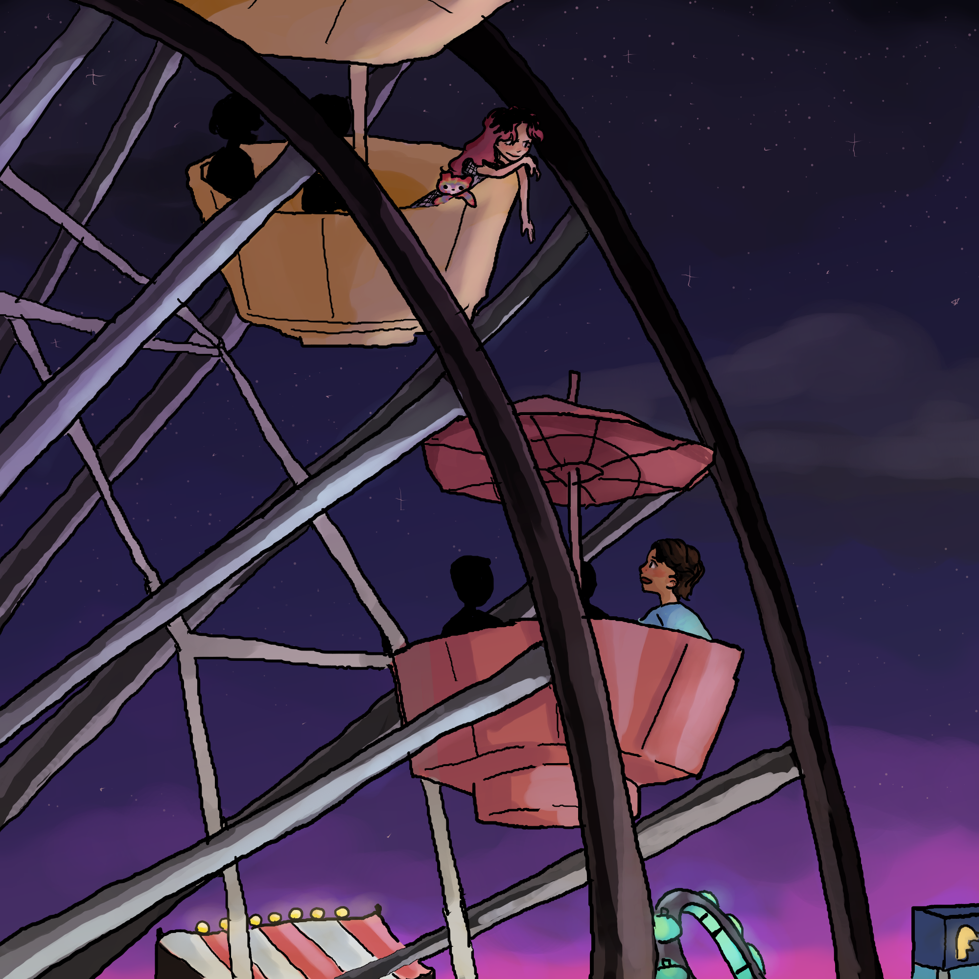 Ian and I Spoke Across Ferris Wheel Carts  (2021)