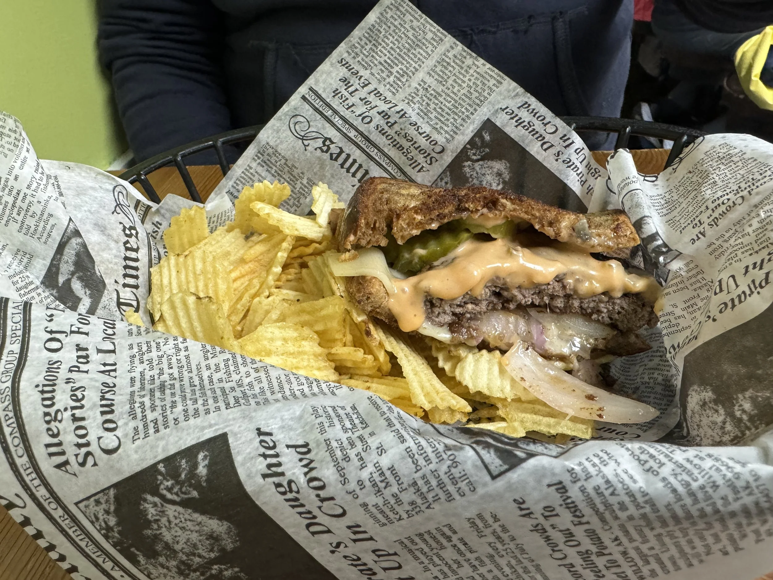 Patty Melt from the Chuckwagon Restaurant Mackinac Island