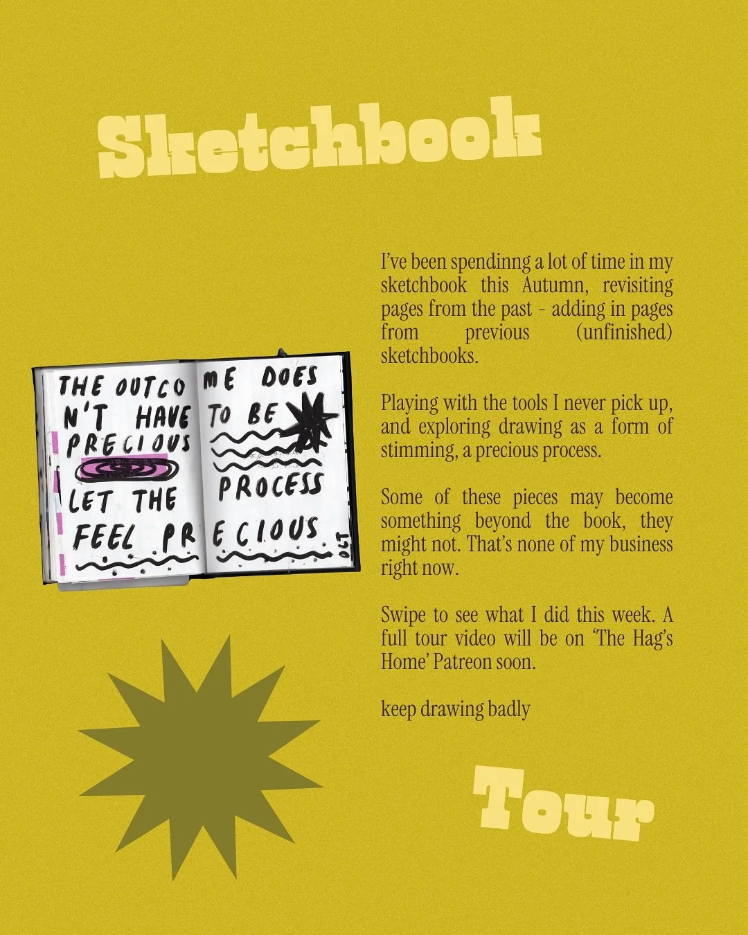 Some more scans from my most used sketchbook this year - adding in pages from books I’ll never finish to make little collages of time π 
I’ve filmed a full sketchbook tour that I’ll upload somewhere and some point, but for now, ex