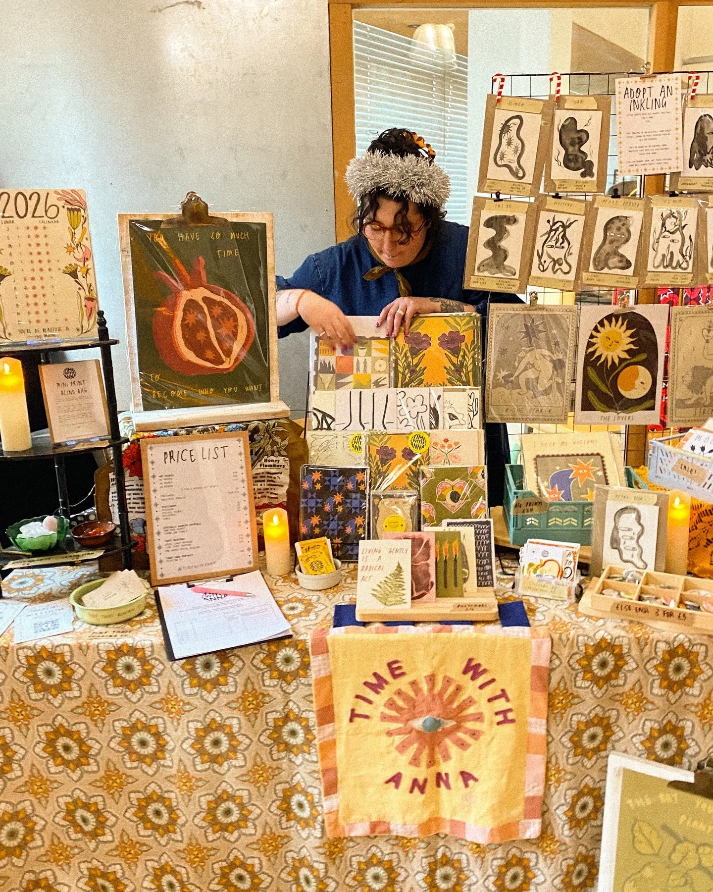 Thank you @midlandsmakers 🧡 Each year, this market makes my heart warm, I don&rsquo;t think I&rsquo;ll ever get over people saying that my art is in their home? As a mega home body, knowing that you choose my art to decorate your safe space makes my