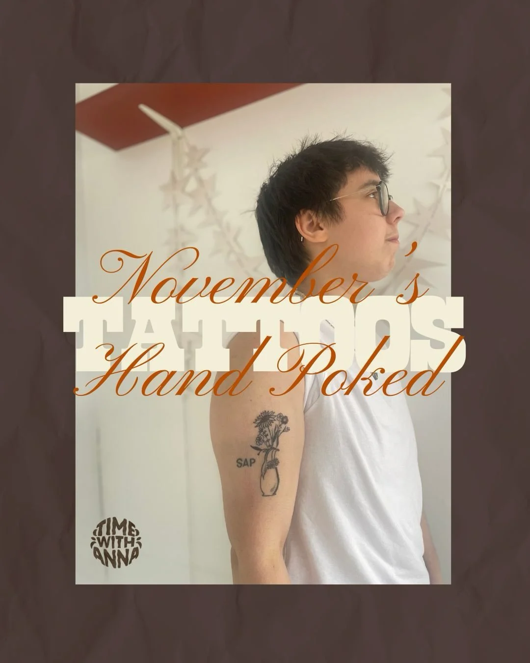 a lil selection of Novembers hand poked tattoos (I keep wrapping before taking piccies - any other tattooist fall in to this pattern?) 

It&rsquo;s been a really beautiful month creating pieces that honour mind/body/soul connection and reclamation 🤎