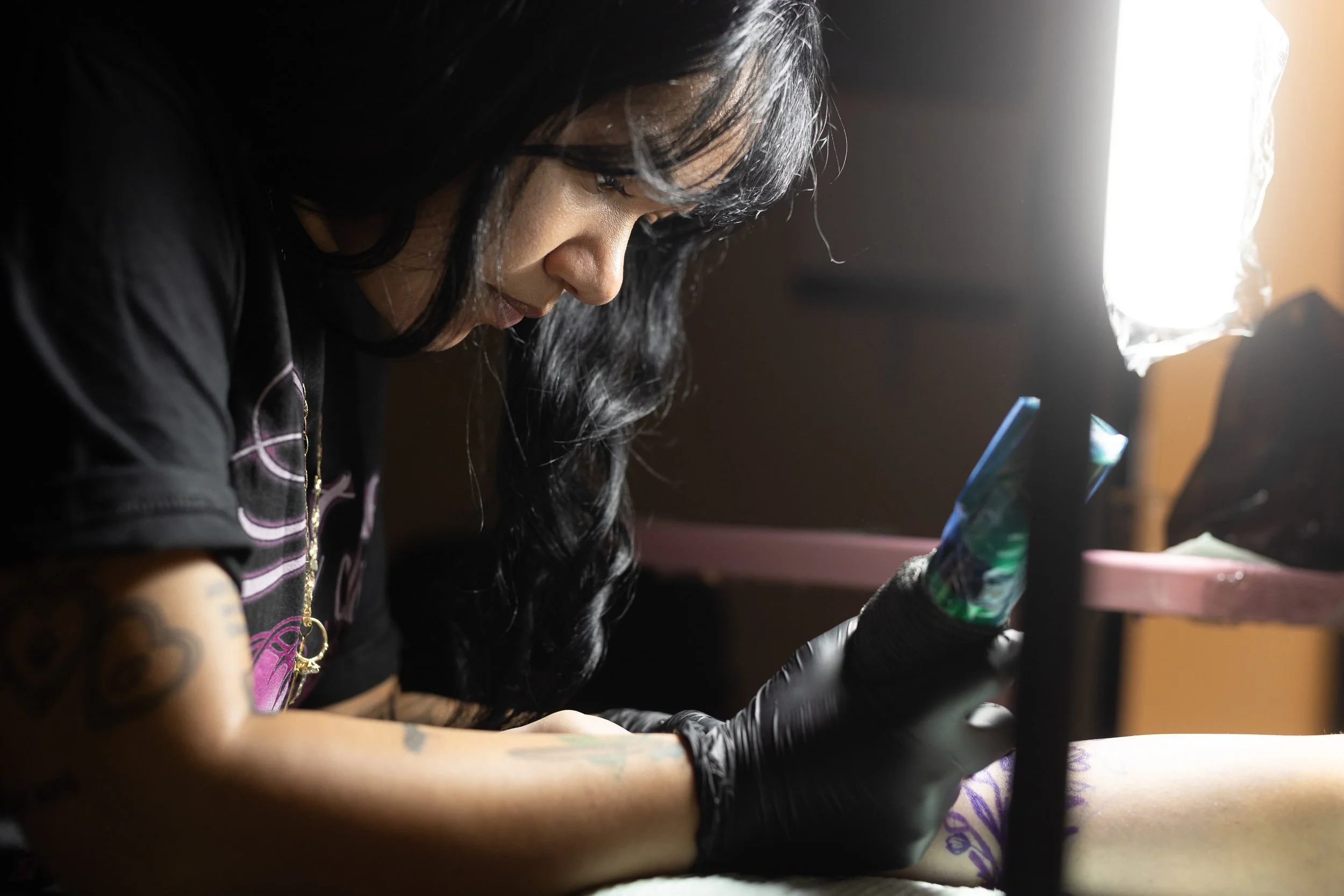 Bold work, Dulce Espino at Ink Oasis in Wilmington Delaware. 