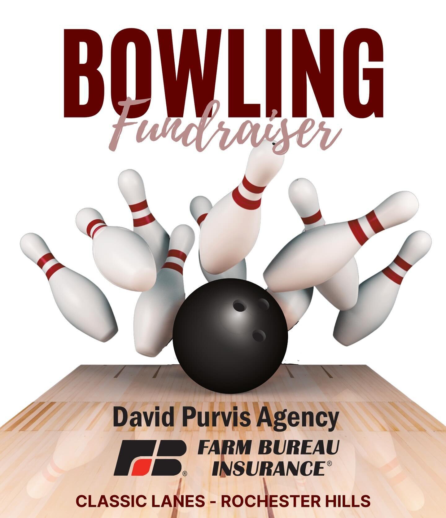 Strike the stigma and support Alex&rsquo;s Saints Foundation Bowling Fundraiser presented by The David Purvis Agency! 

Lace up your bowling shoes and join us at Classic Lanes in Rochester Hills on Friday, May 3, 2024 for a night of fun and philanthr
