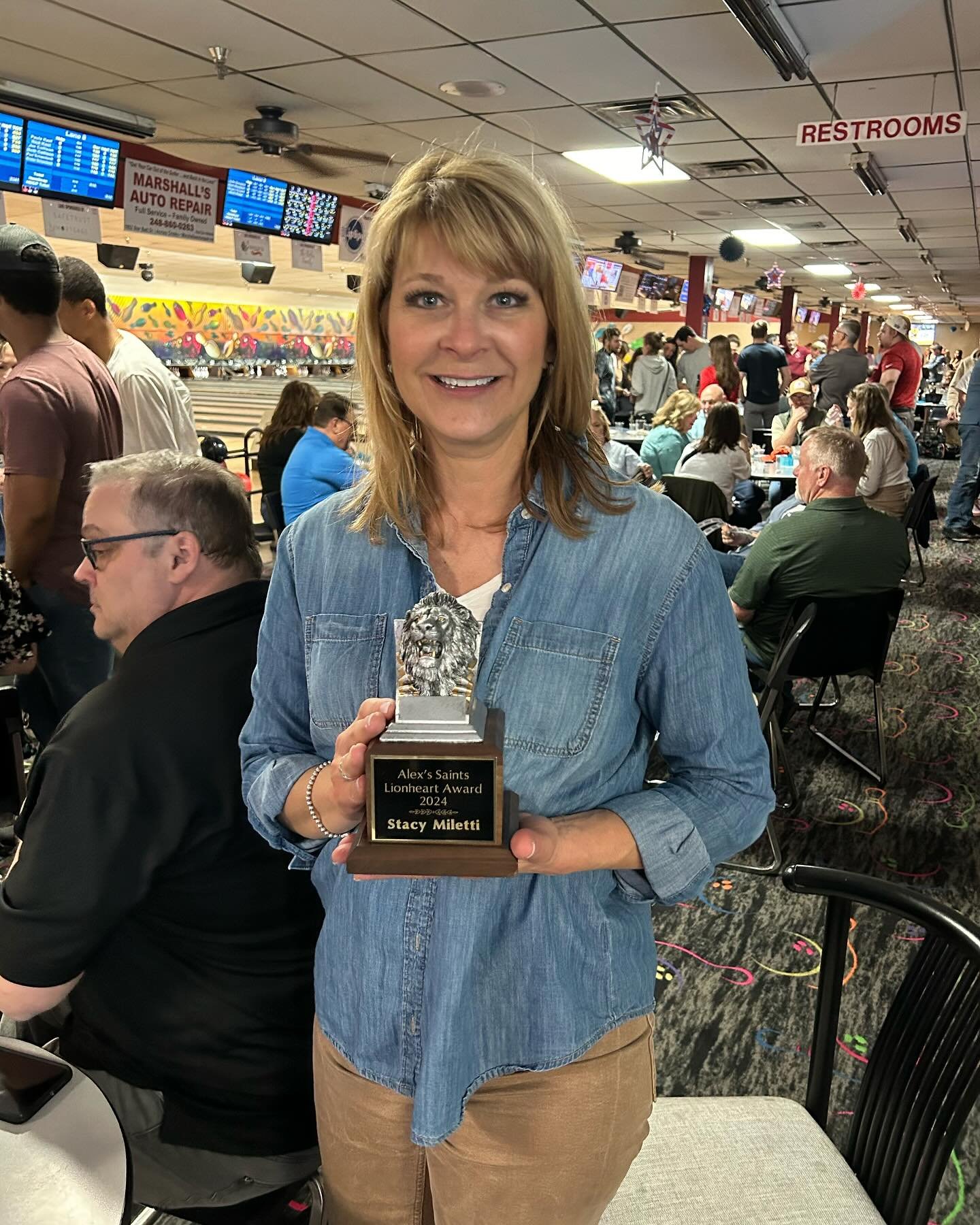 Congratulations to Stacy Miletti, recipient of the 2024 Alex&rsquo;s Saints Lionheart award. 

Stacy has been a dedicated supporter of Alex&rsquo;s Saints Foundation since our beginning in May 2020. She consistently sponsors and attends our events, a