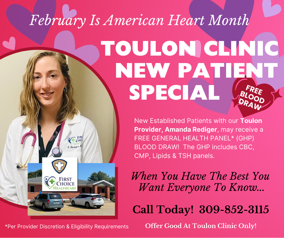 Health Department & First Choice Healthcare Toulon Clinic Conducting Special Heart Health