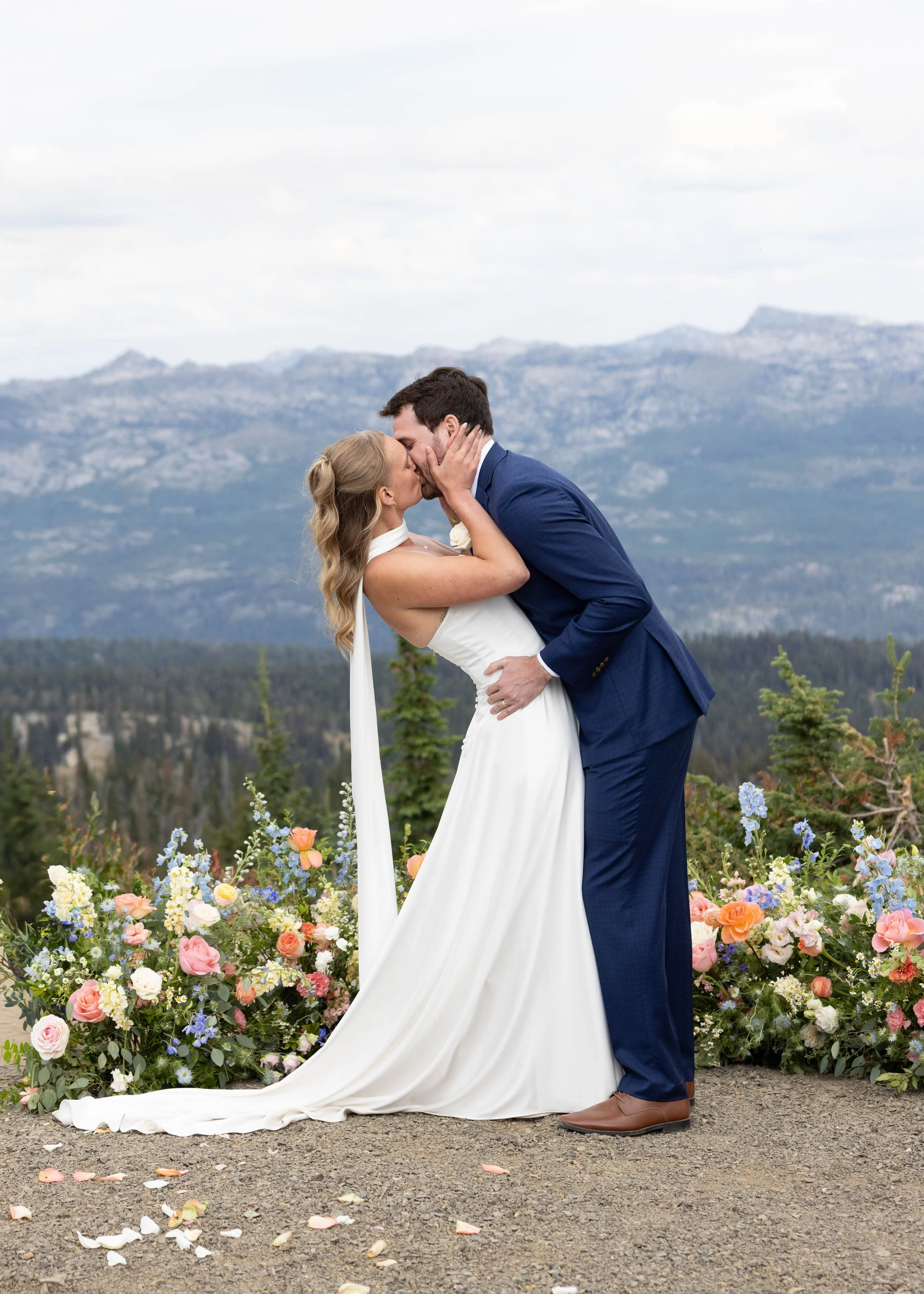Mountain top wedding in McCall Idaho
