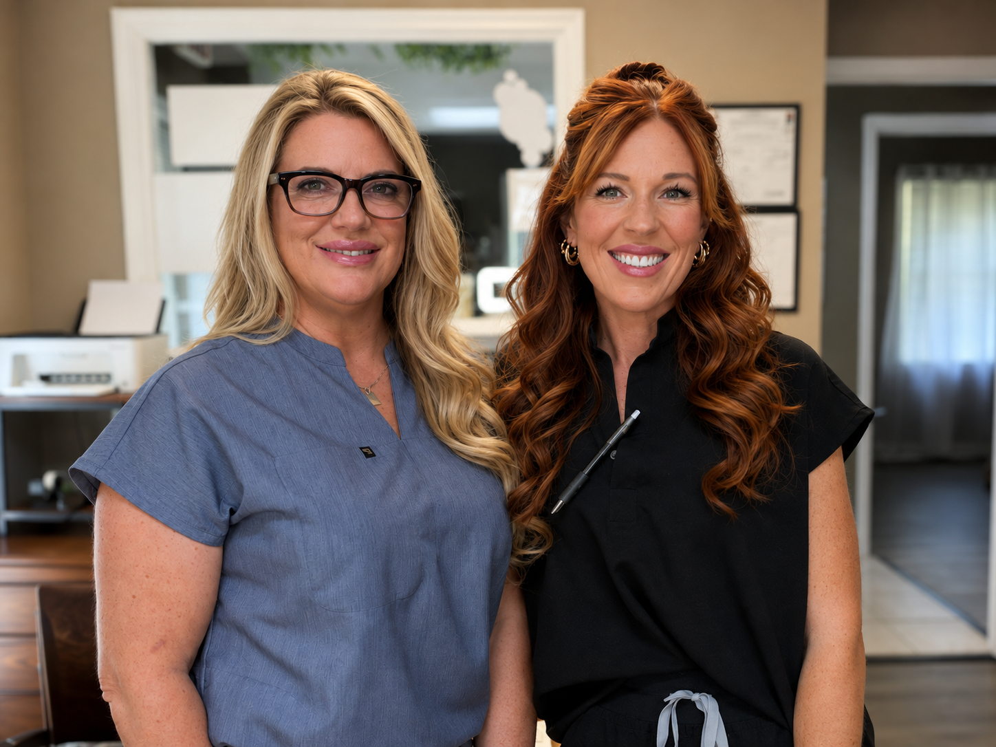 Hannah Lowman and Tina Dunston