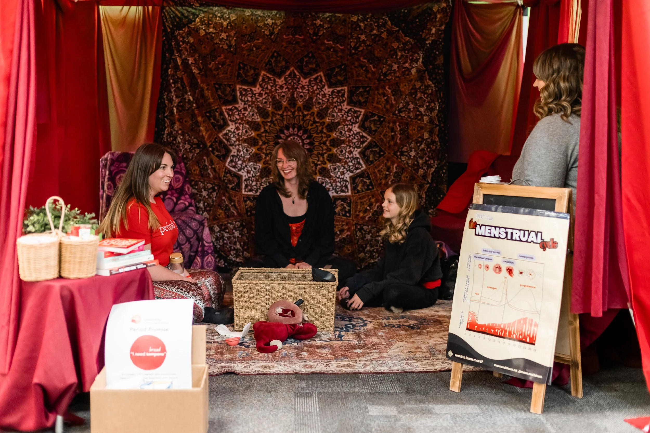 The Red Tent at Peterborough Regional Farmers Market