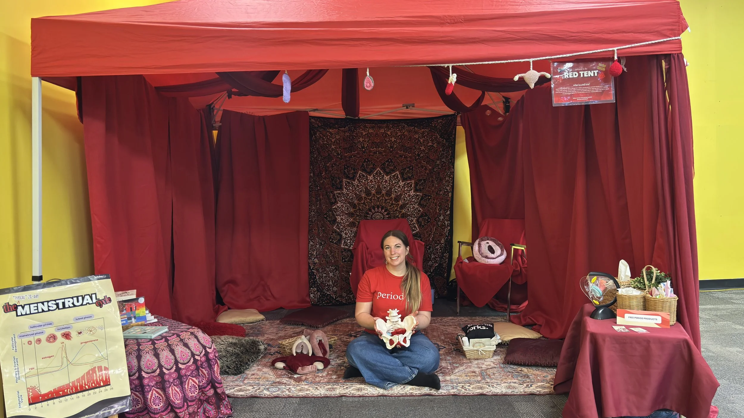 The Red Tent at Peterborough Regional Farmers Market