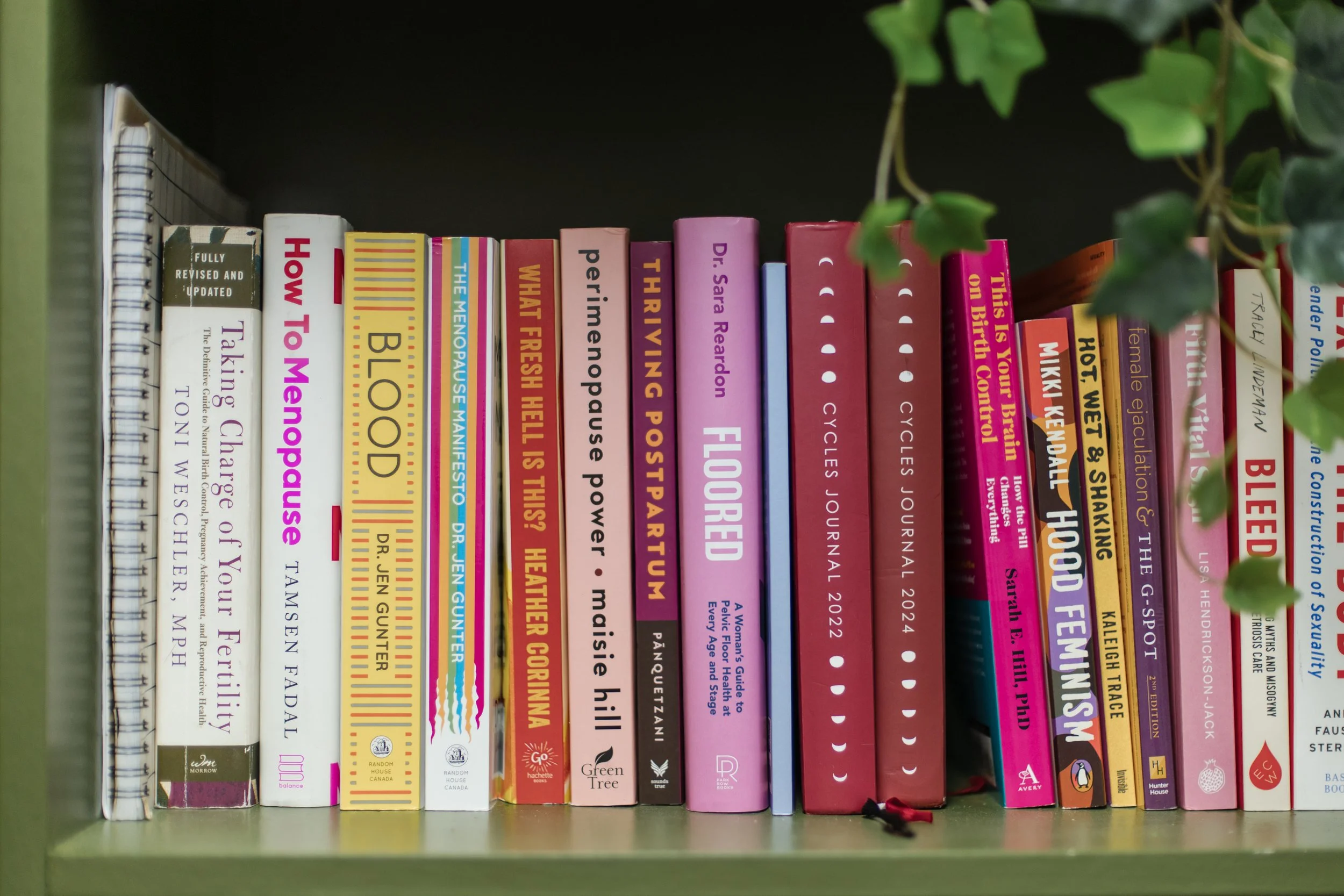 period lending library of books is always expanding and available for you to look through and borrow for your menstrual learning adventure!