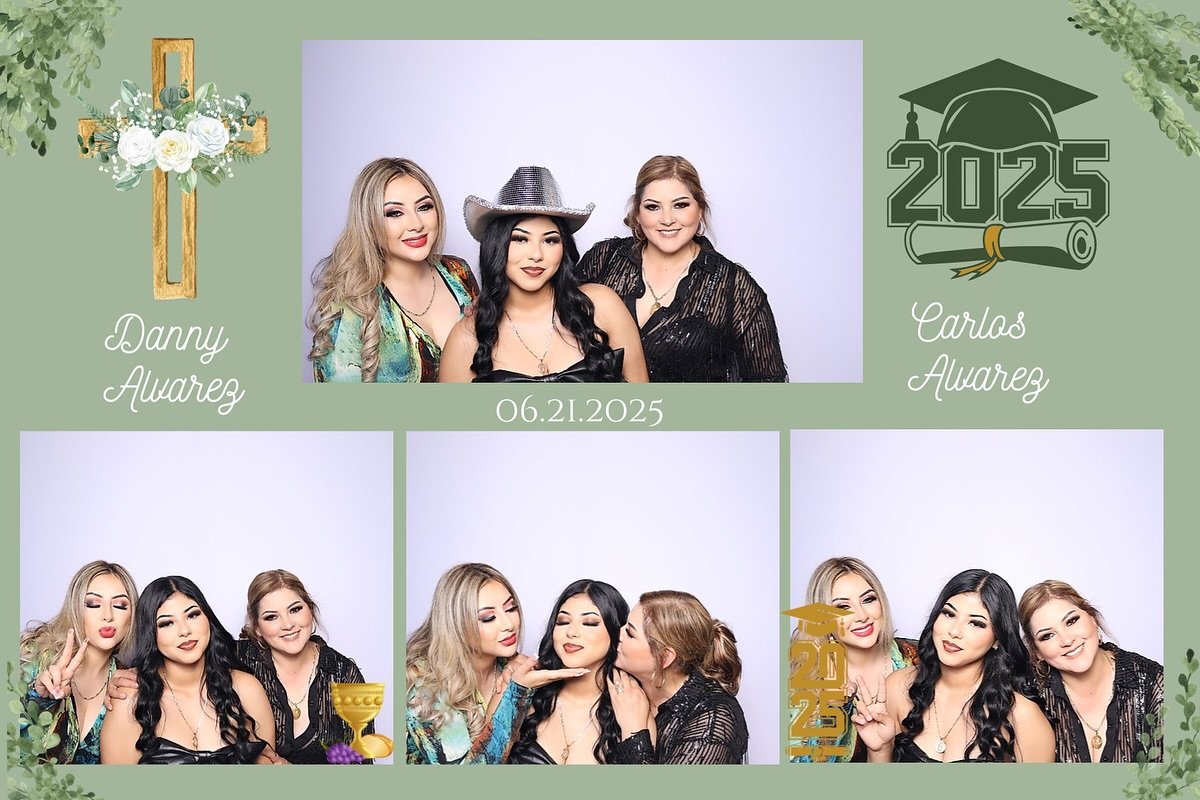 Congrats to Danny and Carlos on their new milestones 🥳🥳🥳 
Add one of our three photobooth options available 😍 
.
.

.
.
#photobooth #detroit #quince #gradparty