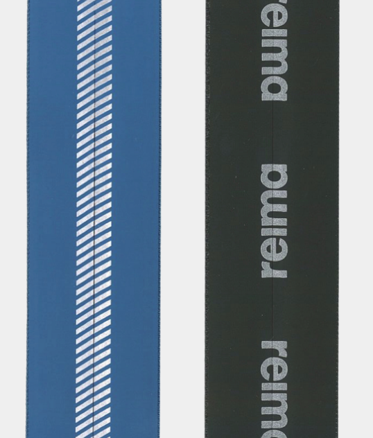 text based Silk-screened contrast-stripe water-resistant zipper
