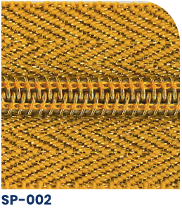 SP-002 Zipper Tape with Electroplated Yarn