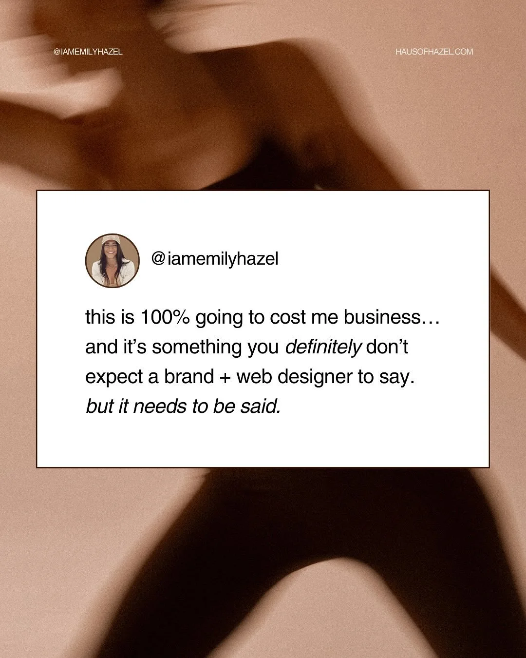 quick &mdash; book me for a website before i fix my limiting beliefs and charge more lol.