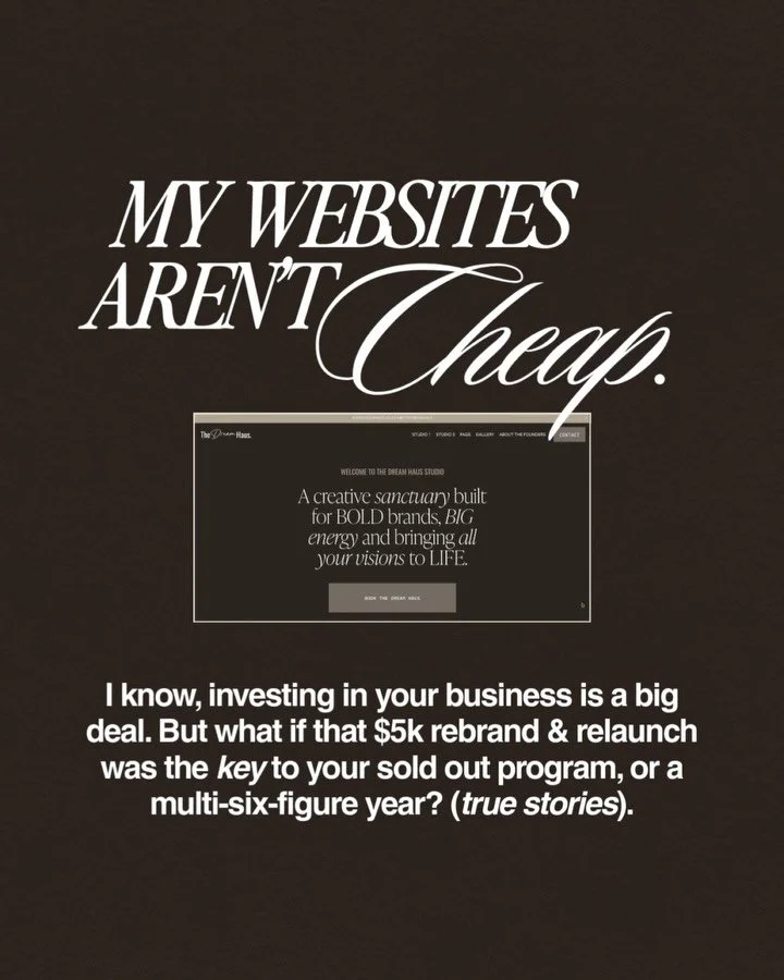 almost booked for Q1 😏 

smart women like you know something is changing on social media, and that more than ever customers are DISCERNING.

A website provides credibility. Showcasing your expertise and mastery. Professionalism (not just a cute Inst