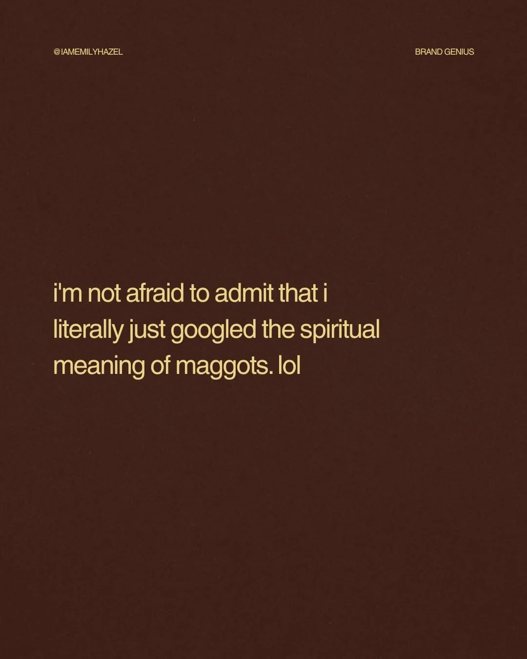 I knowwww, ew🫣

don&rsquo;t wait until this deal composts &mdash; 

Happy Hour is on now inside The Lounge for those who have the password.

Didn&rsquo;t get the memo? Comment LOUNGE and unlock the secret sales page before my new branding program go