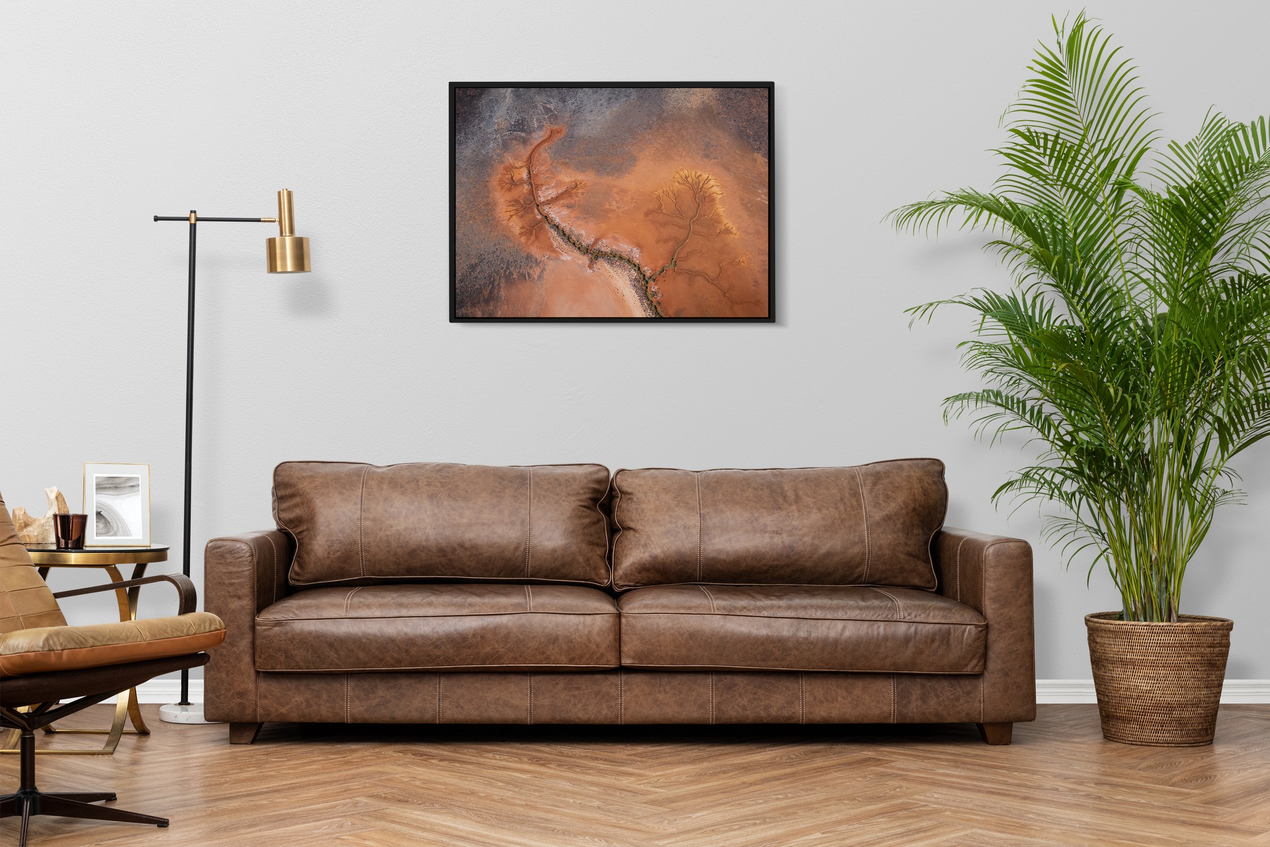 Aerial abstract fine art landscape print Onslow - Ashburton creek.jpg