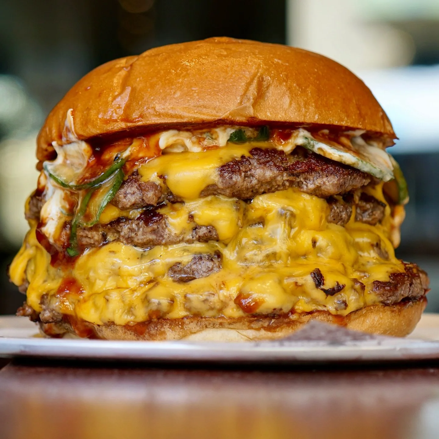 This weeks special! 

QUADZILLA

Quadruple Beef Pattie&rsquo;s 
Quadruple American Cheese 
Tonkatsu BBQ 
Ponzu Pickles 
Kewpie Mayo 
On a Milk Bun 

Available all week at @barlucasydney