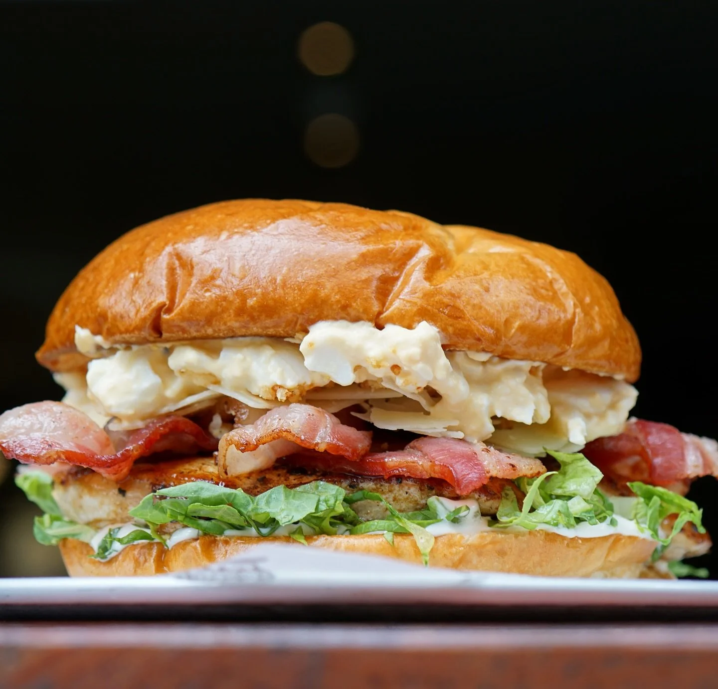 This weeks special! 

Caesar&rsquo;s Palace 

Grilled Chicken 
Streaky Bacon 
Cos Lettuce
Boiled Egg 
Crushed Garlic Croutons
Caesar Dressing 
Shaved Parmesan 
On a Milk Bun 
$20 

Available all this week, only at Bar Luca Sydney