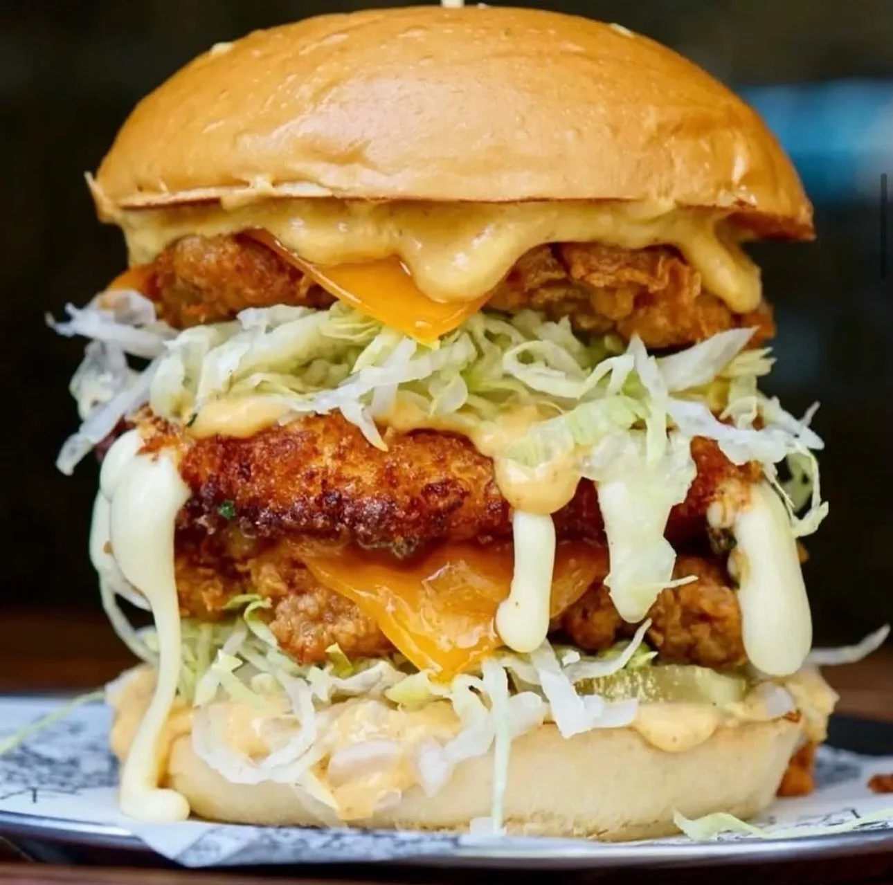 This week&rsquo;s special is bringing 

🐥BIG CHIC ENERGY! 👸🏼

🍗&nbsp;Double Southern Fried Chicken
🧀 Double Cheddar
🧀Deep Fried Mozzarella Cheese Patty
🥬Shredded Iceberg 
🧅 Diced Onions
🥒 Pickles
🍔BL Burger Sauce
🍞Milk Bun
$25

Available a