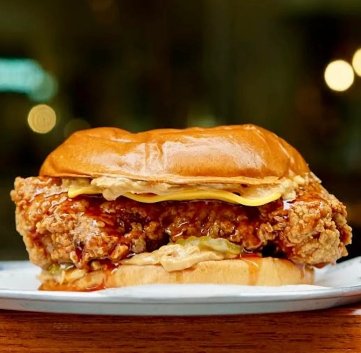 This weeks special! 

🤘🏼Stick to Your Gums 😬

🍗 Southern Fried Chicken 
🍁 Sriracha &amp; Maple Glaze 
🥜 Crunchy Peanut Butter 
🥒Sweet &amp; Spicy Pickles 
🧀 American Cheese 
🍔Milk Bun 
$16

Available all this week @barlucasydney