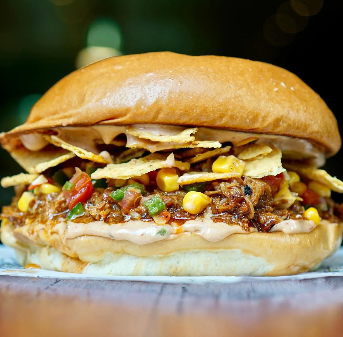 This week&rsquo;s special! 

Luca Libre 

BBQ Pulled Pork 
Crushed Corn Chips 
Charred Corn &amp; Jalape&ntilde;o Salsa 
Chipotle Aioli 
Milk Bun
$18 

Available all this week at @barlucasydney