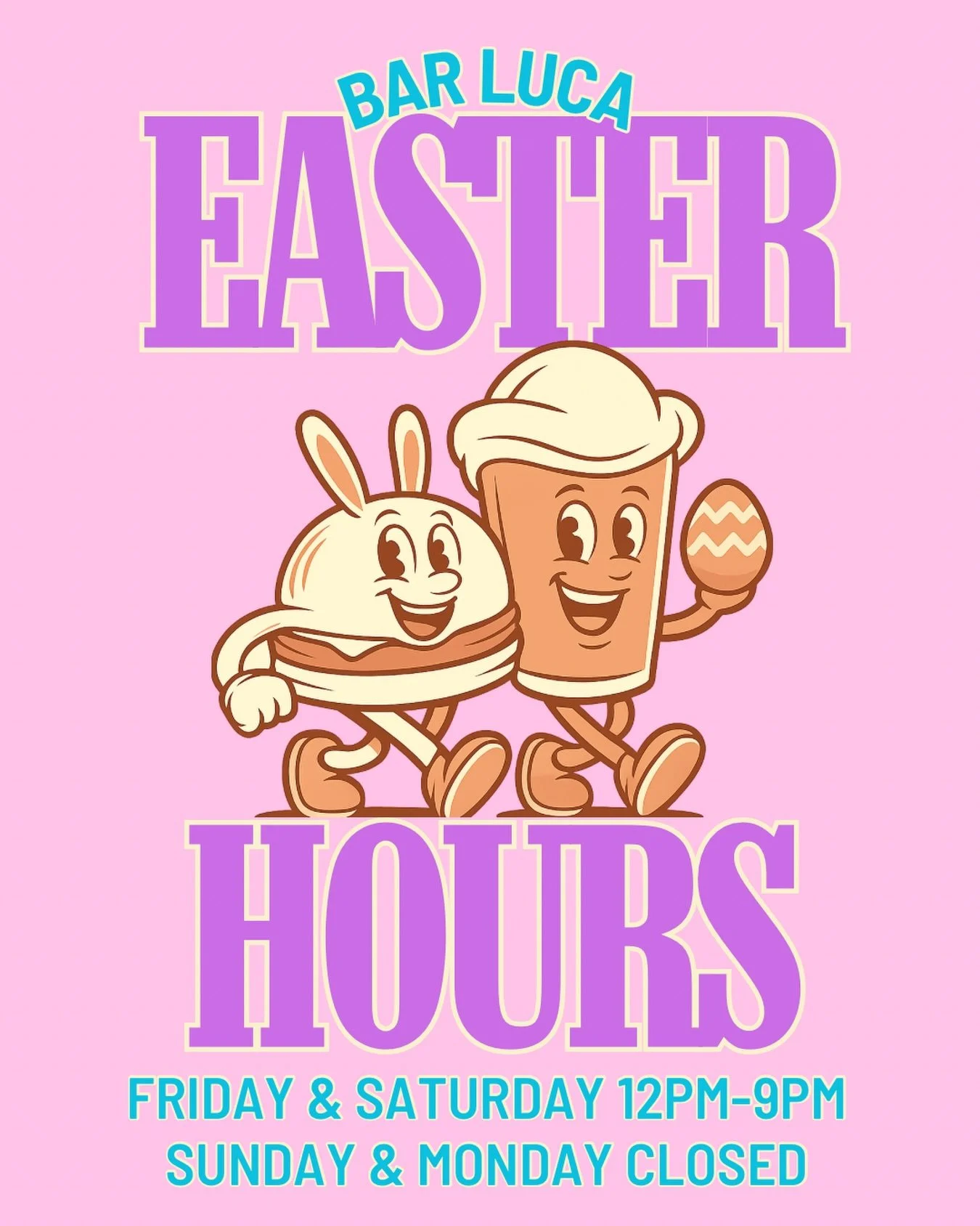 We&rsquo;re open from midday Good Friday &amp; Easter Saturday!
