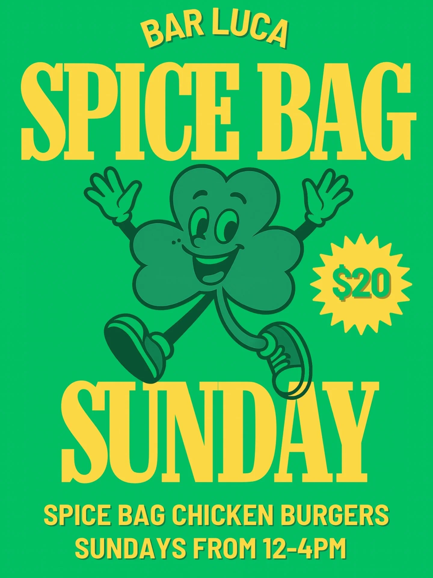 It&rsquo;s spice bag Sunday @barlucasydney! 
We&rsquo;re open from 12pm! 
Spicy Bagger only available on Sundays!