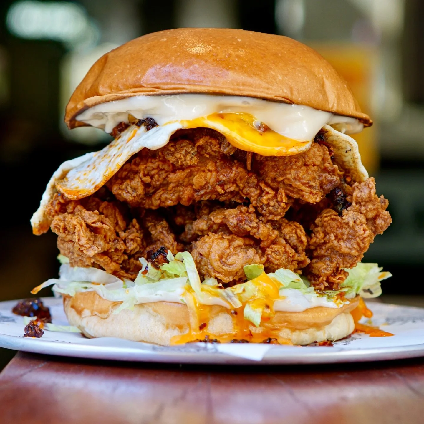 This week&rsquo;s special! 

💧Drippy Bird 🐔

🍗Buttermilk Fried Chicken 
🌶️Umami Papi Chilli Crisp 
🍳Fried Egg 
🥬Lettuce 
🍁Maple Aioli 
🍔Milk Bun 
$20 

Available all this week at @barlucasydney