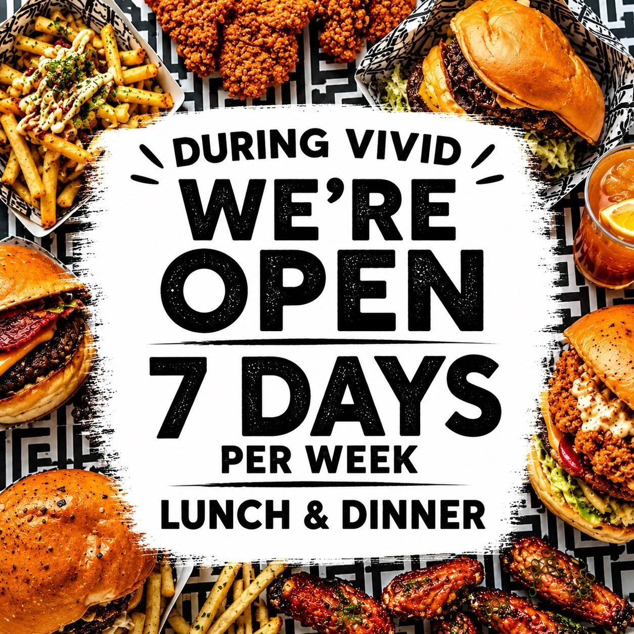 We&rsquo;re open for lunch and dinner seven days per week during @vividsydney. Bookings are recommended via our website, walk-ins are always welcome