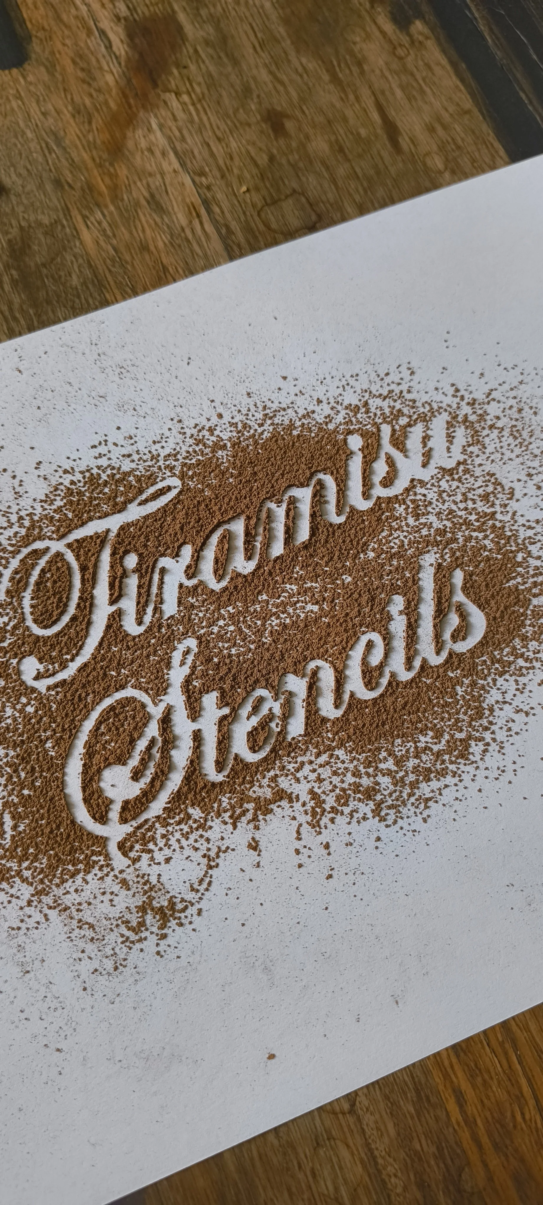 Tiramisu Stencil - Romantic Style