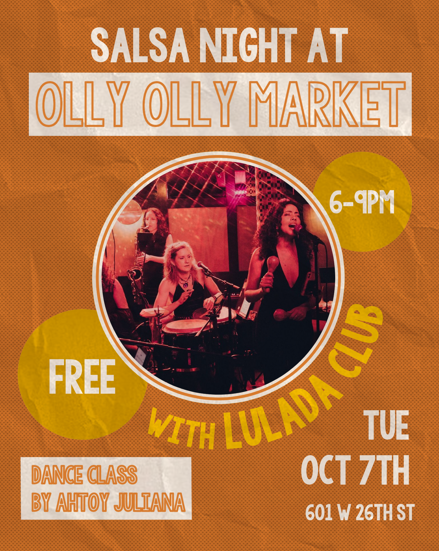 salsa night at olly olly market
