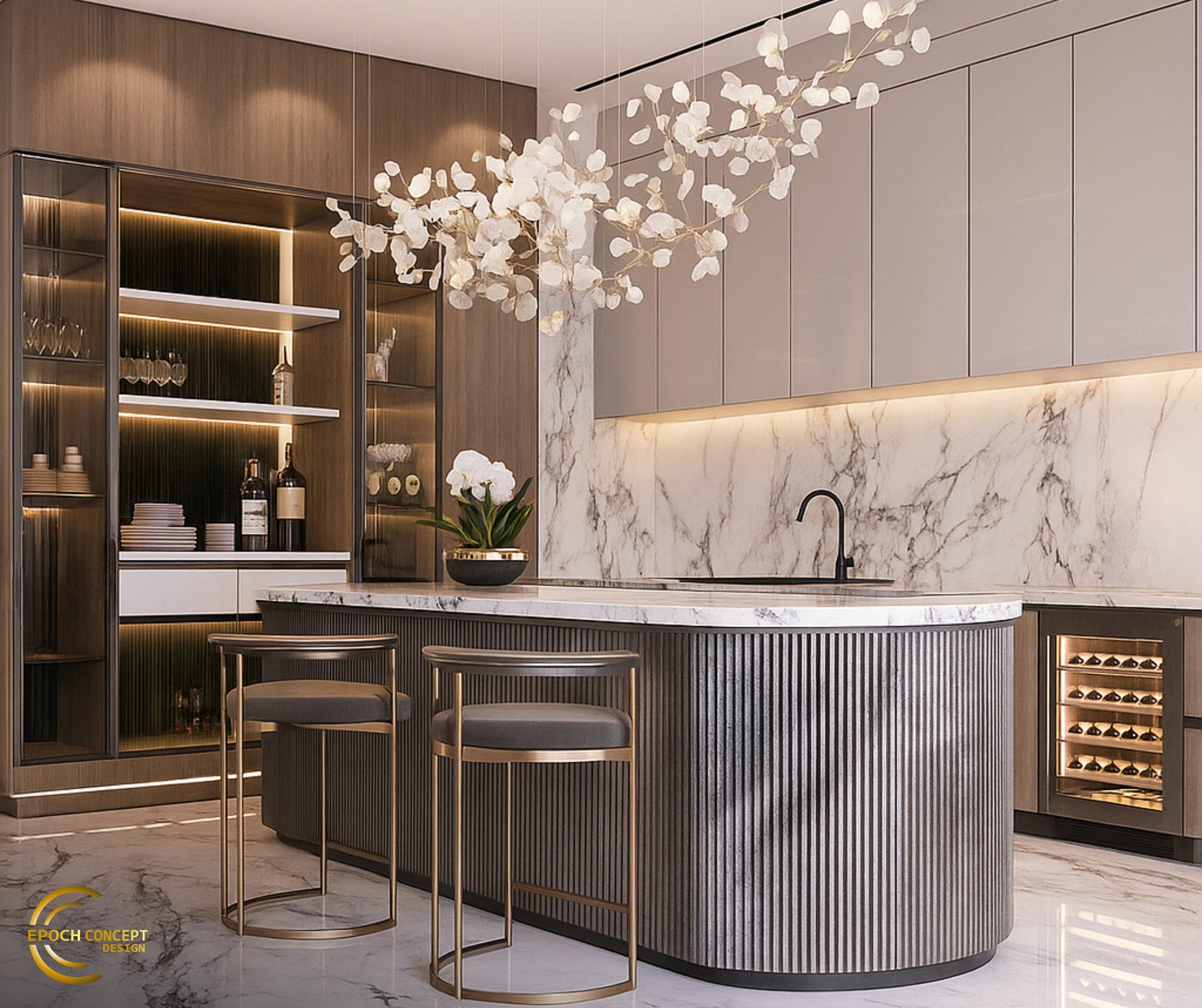 Kitchen goals? Checked. ✨
Texturi sofisticate, lumină caldă, detalii glam și o insulă care domină spațiul cu eleganță.

Spune-ne cum arată bucătăria visurilor tale și o creăm &icirc;mpreună.

👉https://www.epochconceptdesign.com
📲0790628538

#EpochC