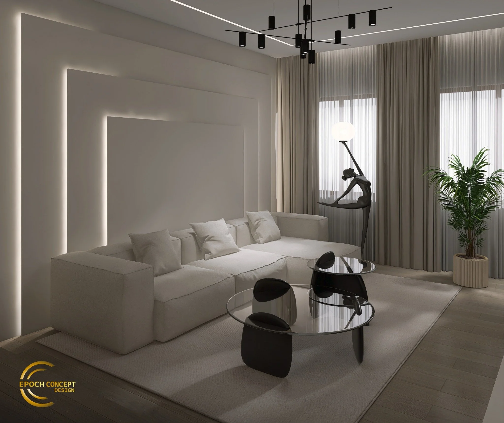 C&acirc;t de mult poate influența atmosfera unei &icirc;ncăperi felul &icirc;n care te simți acasă?

Acest living cu dining integrat este exemplul perfect de echilibru &icirc;ntre volum, lumină și proporții. Linii curate, iluminat arhitectural, contr