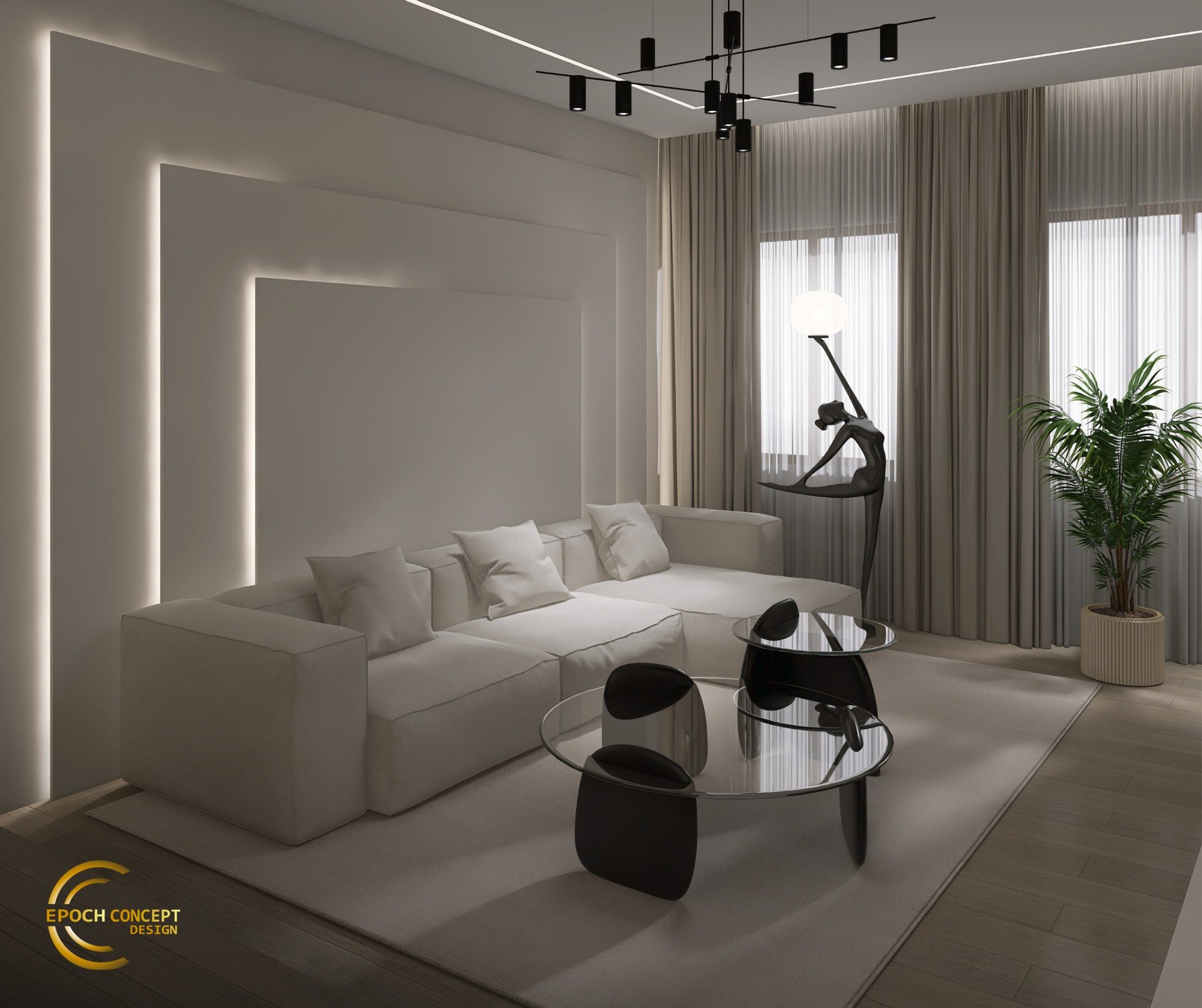 C&acirc;t de mult poate influența atmosfera unei &icirc;ncăperi felul &icirc;n care te simți acasă?

Acest living cu dining integrat este exemplul perfect de echilibru &icirc;ntre volum, lumină și proporții. Linii curate, iluminat arhitectural, contr