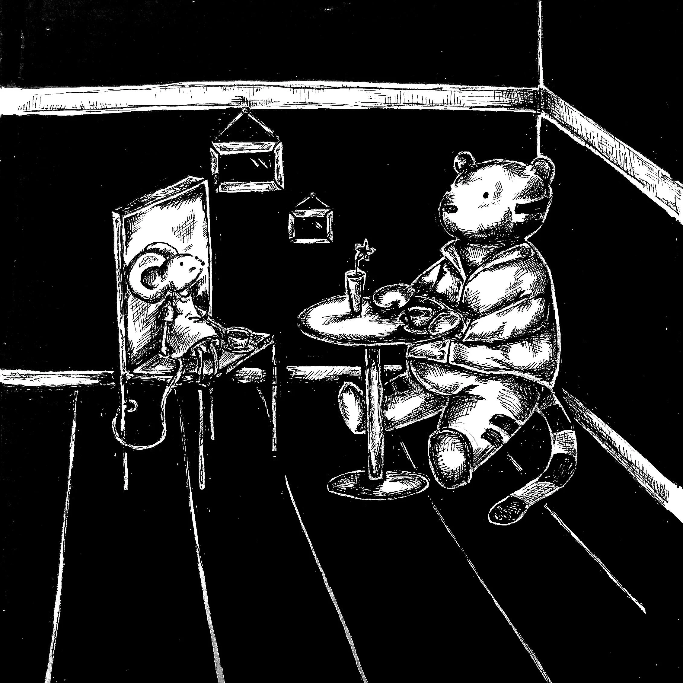 Ink on paper, 21x30 cm, reworked in 2020