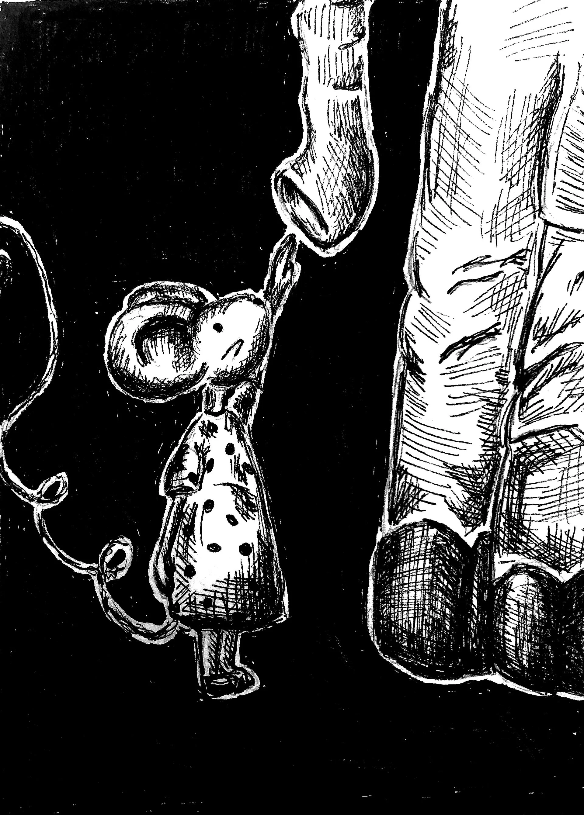 Ink on paper, 15x21 cm, 2022. 